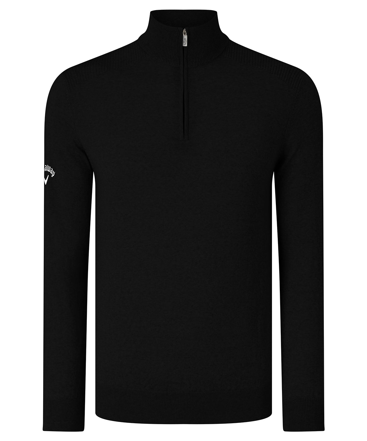 Callaway Ribbed Zip Merino Sweater for Men Knitted Jumper