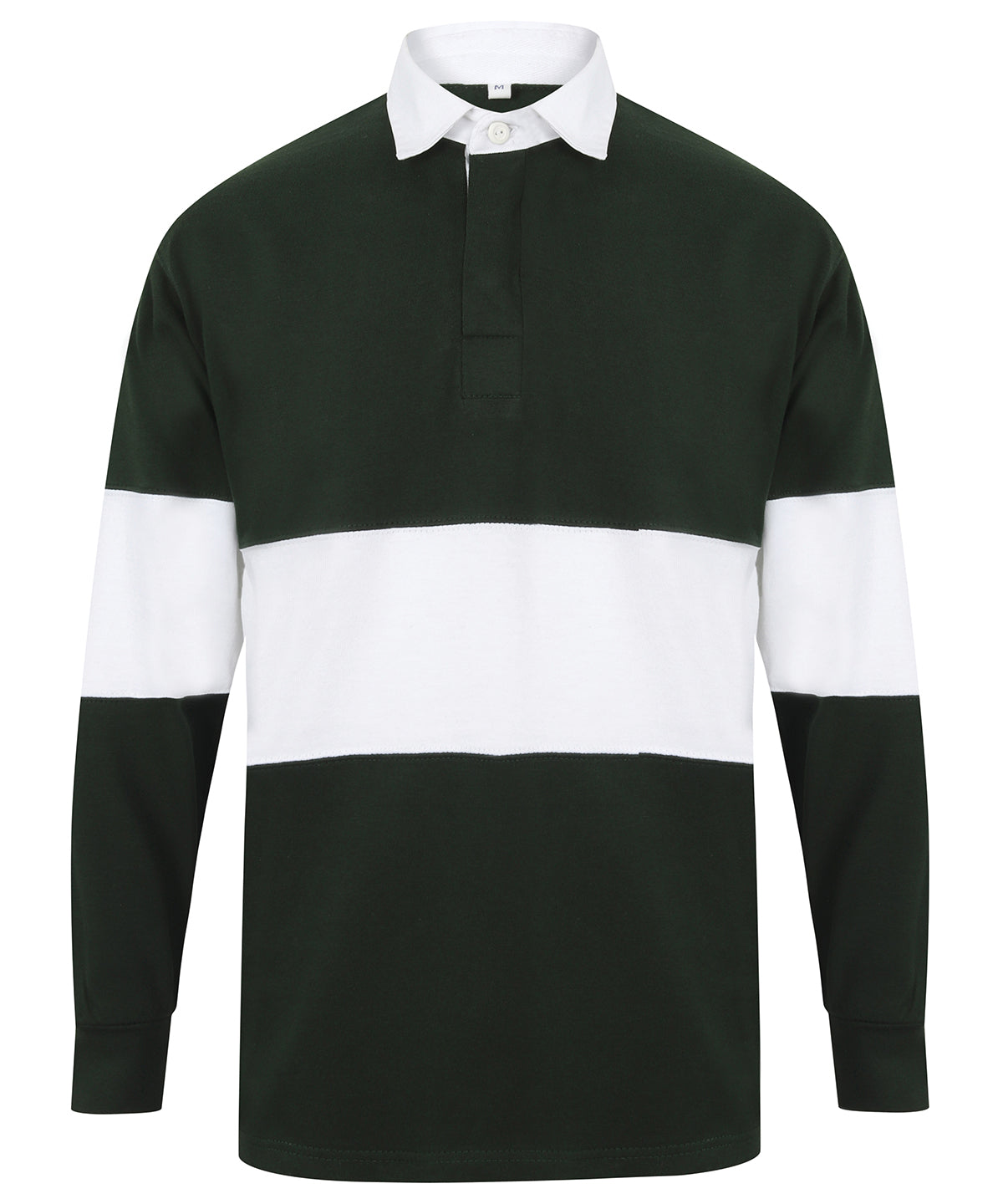 Front Row Panelled Rugby Shirt Unisex Adult Rebrandable Polo