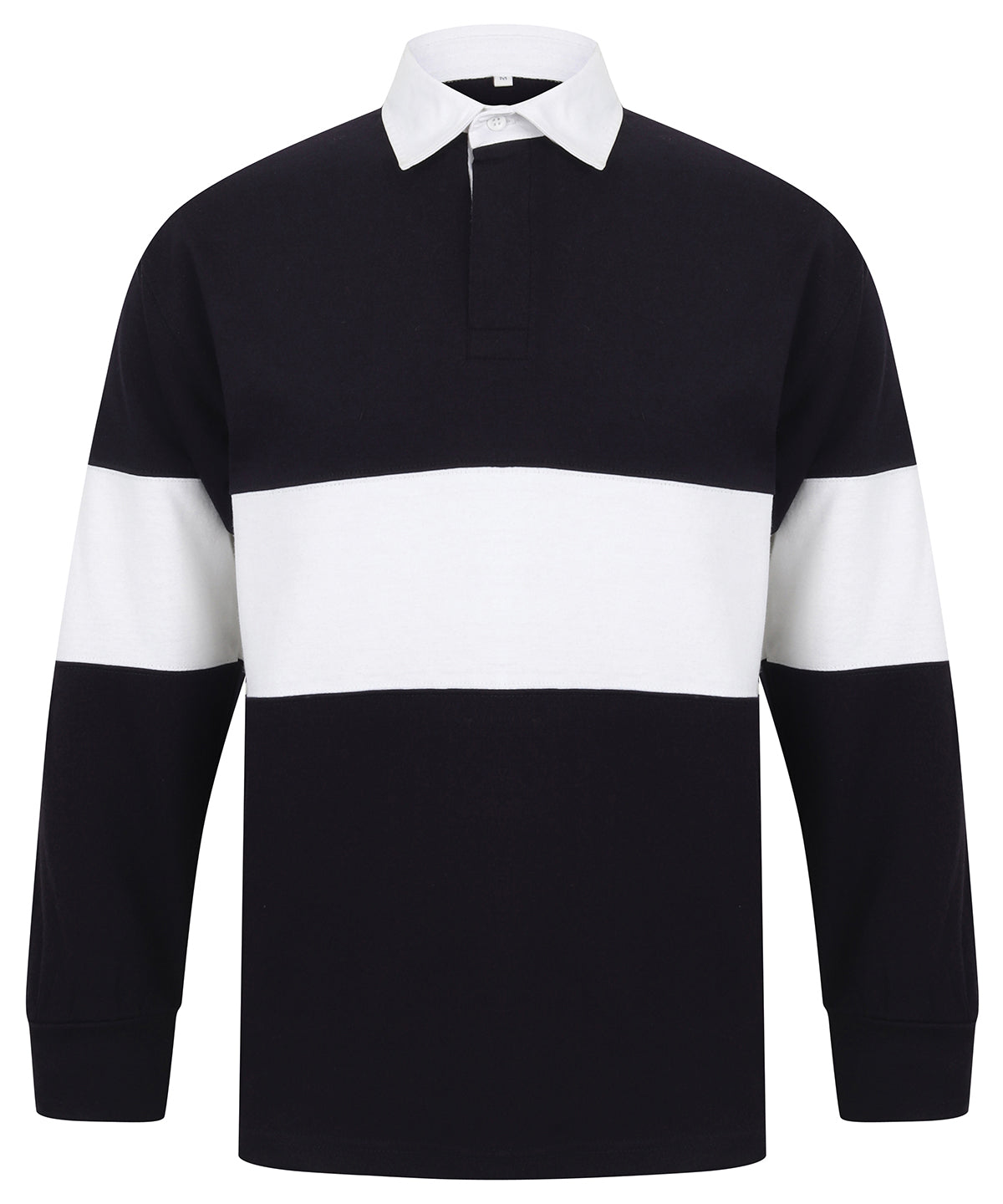 Front Row Panelled Rugby Shirt Unisex Adult Rebrandable Polo