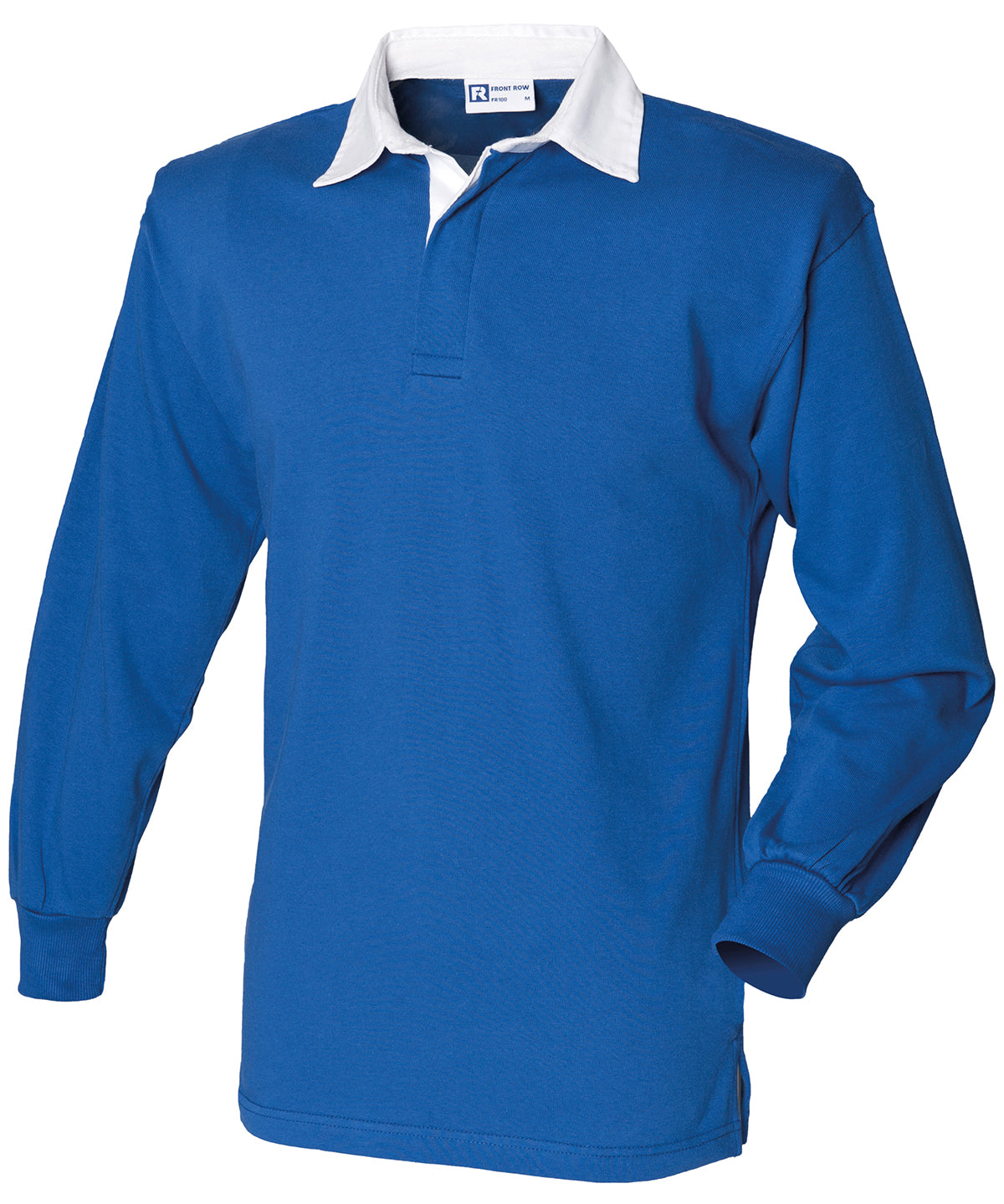 Classic Front Row Long Sleeve Plain Rugby Shirt for Men