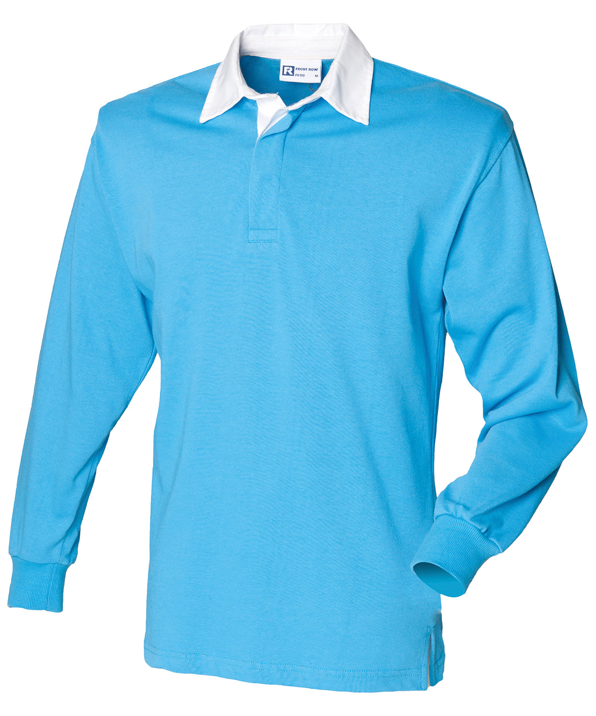 Classic Front Row Long Sleeve Plain Rugby Shirt for Men