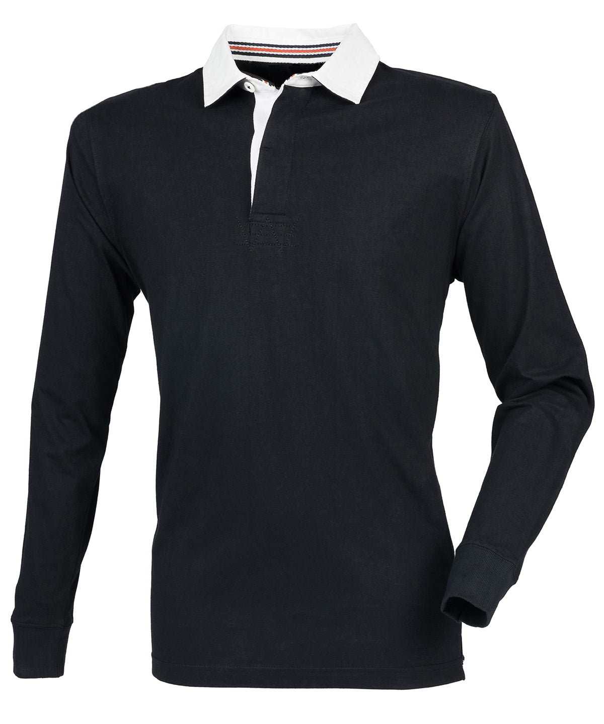Front Row Premium Superfit Rugby Shirt Slim Fit Unbranded Polos for Men