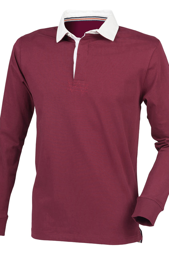 Front Row Premium Superfit Rugby Shirt Slim Fit Unbranded Polos for Men