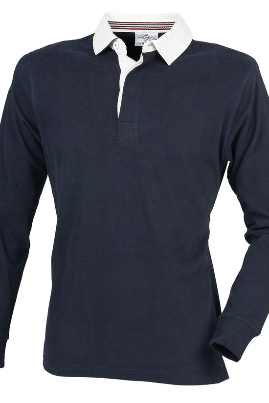 Front Row Premium Superfit Rugby Shirt Slim Fit Unbranded Polos for Men