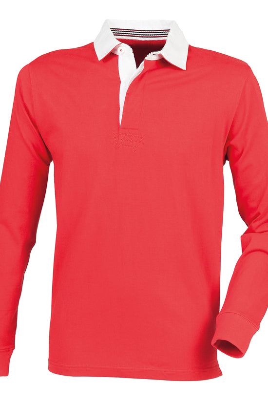 Front Row Premium Superfit Rugby Shirt Slim Fit Unbranded Polos for Men