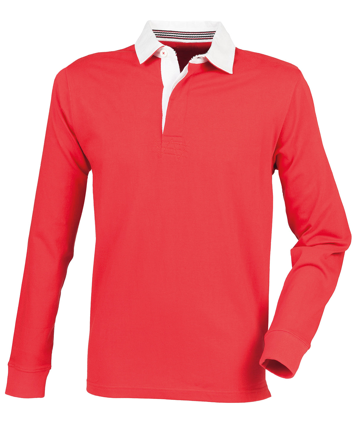 Front Row Premium Superfit Rugby Shirt Slim Fit Unbranded Polos for Men