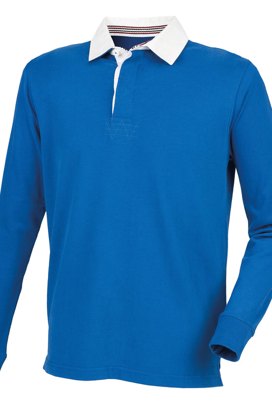 Front Row Premium Superfit Rugby Shirt Slim Fit Unbranded Polos for Men