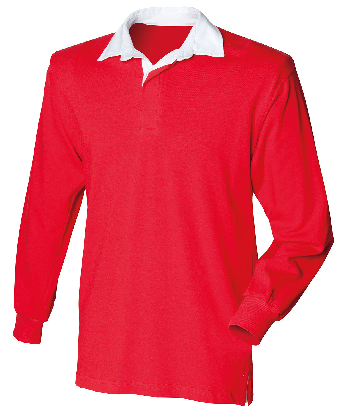 Front Row Kids Long Sleeve Plain Rugby Shirt