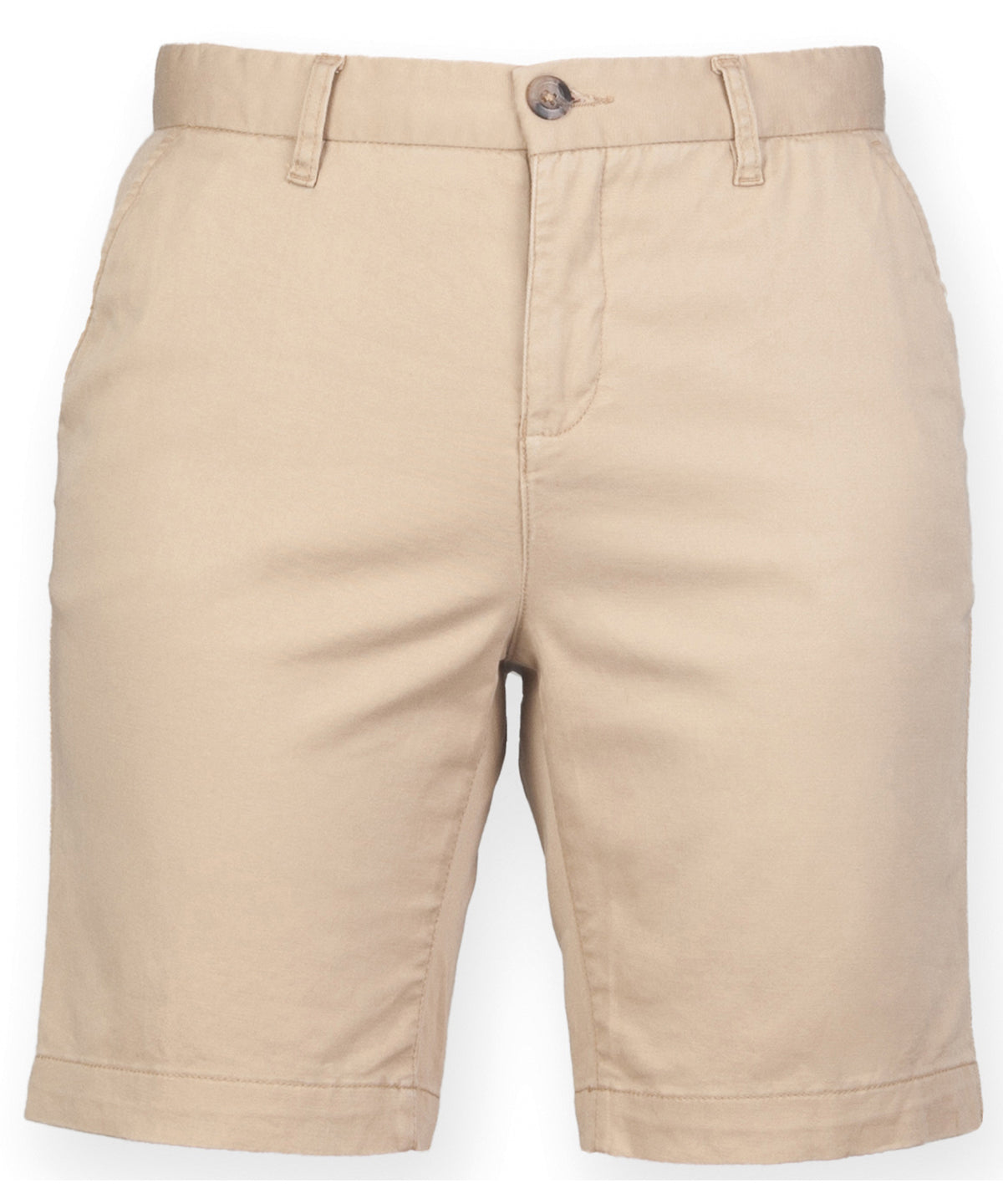 Front Row Womens Stretch Chino Shorts Quality CottonRich Twill