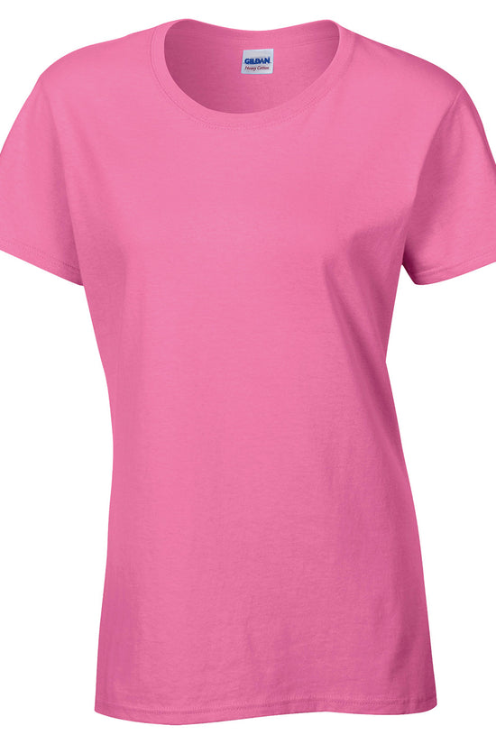 Gildan Heavy Cotton Womens TShirt SemiFitted Cap Sleeves