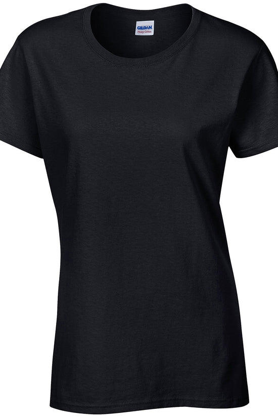 Gildan Heavy Cotton Womens TShirt SemiFitted Cap Sleeves