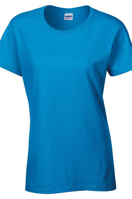 Gildan Heavy Cotton Womens TShirt SemiFitted Cap Sleeves