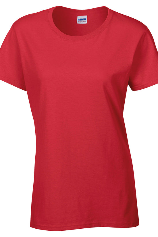 Gildan Heavy Cotton Womens TShirt SemiFitted Cap Sleeves