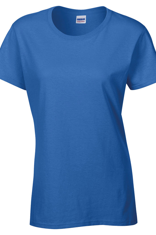 Gildan Heavy Cotton Womens TShirt SemiFitted Cap Sleeves