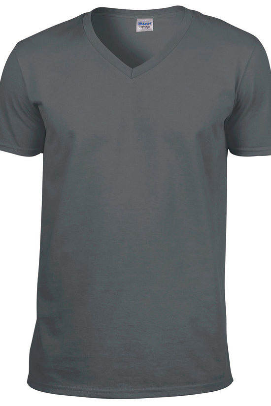 Gildan Softstyle VNeck TShirt for Men Raladeal Summer Sports Tee