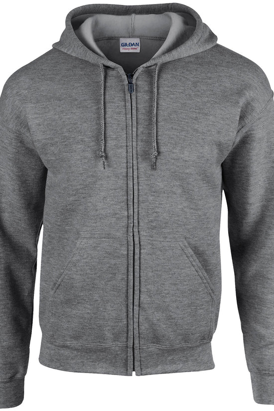 Gildan Heavy Blend Full Zip Hooded Sweatshirt Unisex Adult Plus Sizes