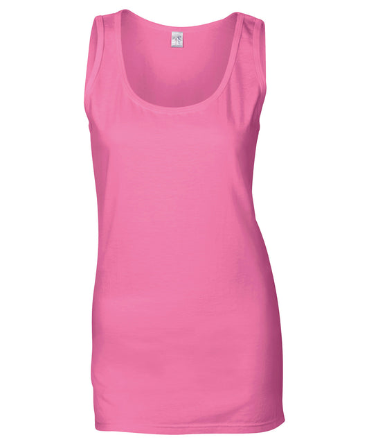 Gildan Softstyle Womens Tank Top Fitted Silhouette Ringspun Cotton