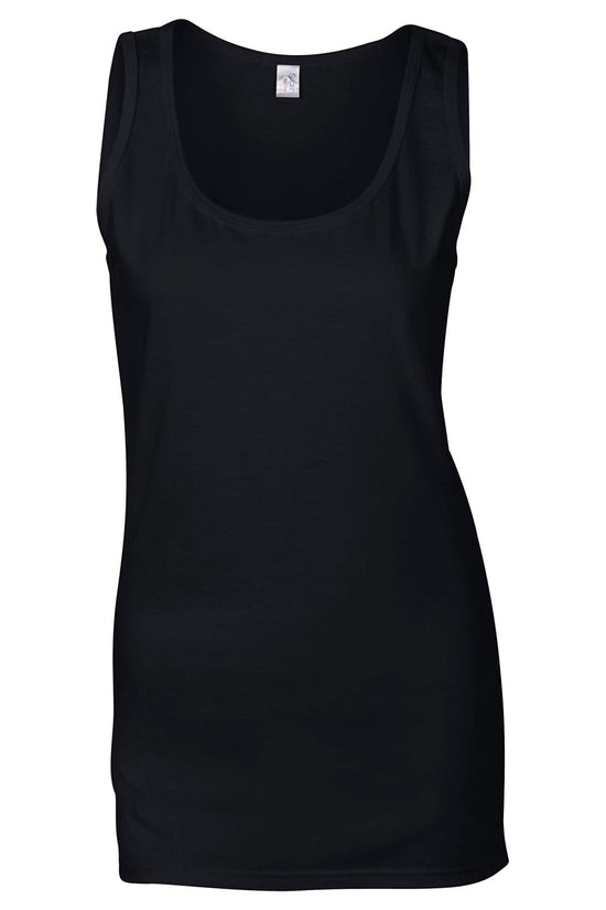 Gildan Softstyle Womens Tank Top Fitted Silhouette Ringspun Cotton