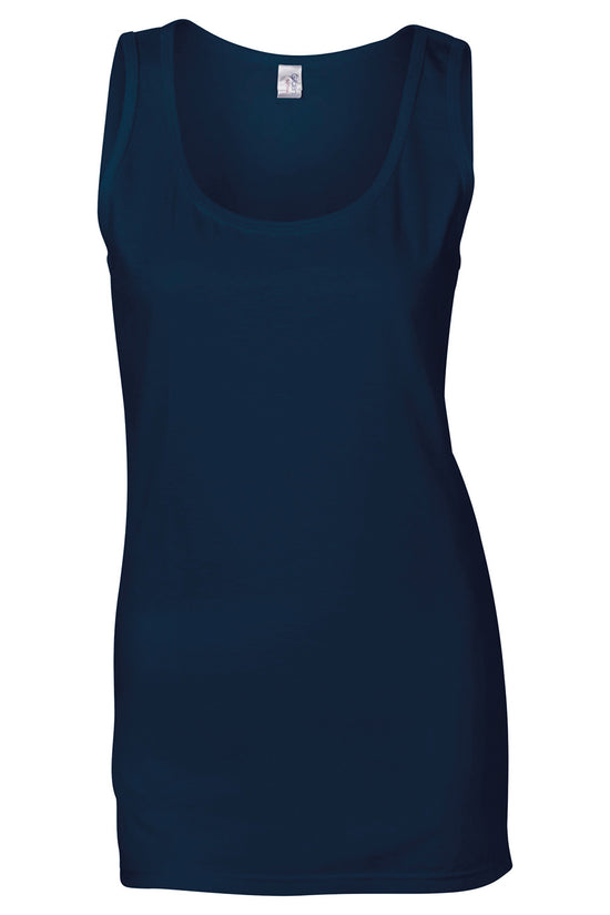 Gildan Softstyle Womens Tank Top Fitted Silhouette Ringspun Cotton