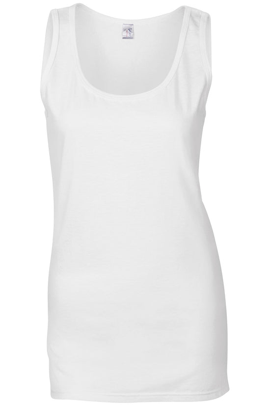 Gildan Softstyle Womens Tank Top Fitted Silhouette Ringspun Cotton