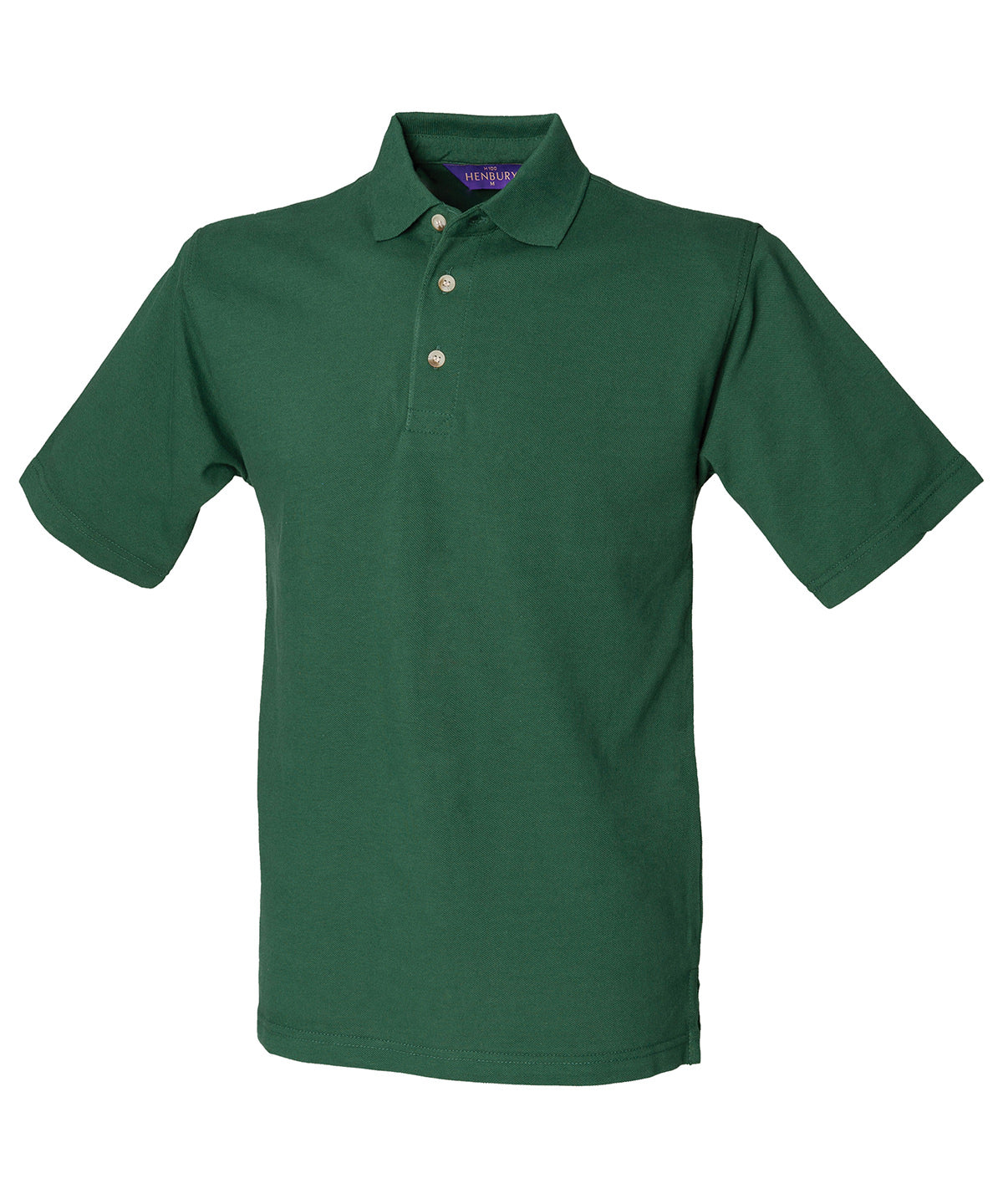 Henbury Classic Cotton Pique Polo with StandUp Collar Male Plus Sizes