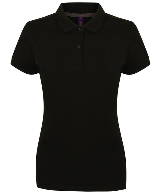 Womens Modern Fit Microfine Pique Polo Shirt