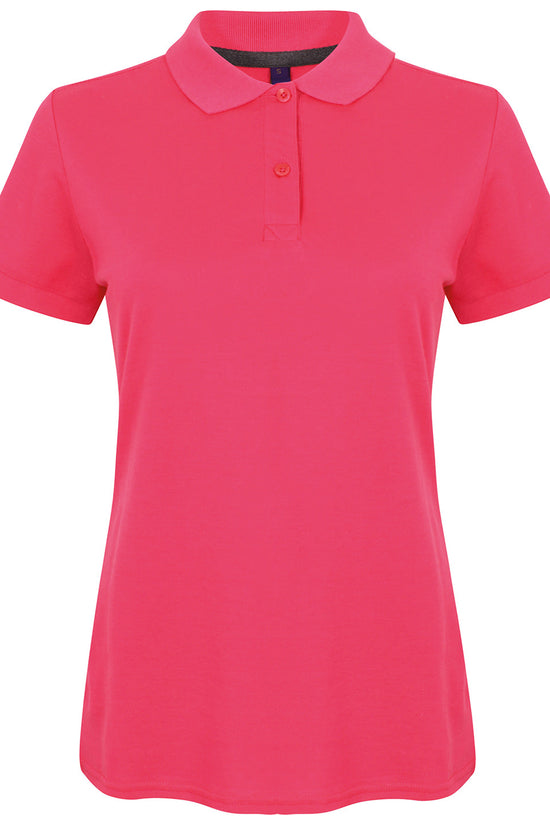 Womens Modern Fit Microfine Pique Polo Shirt