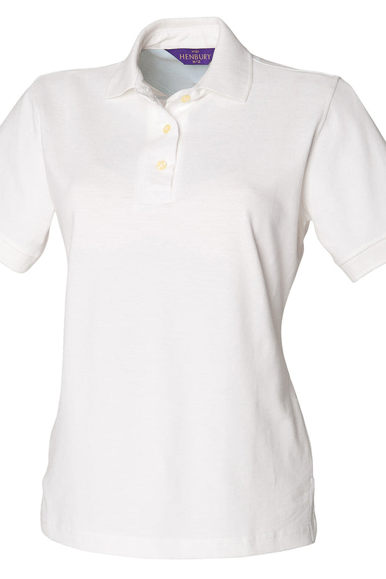 Henbury Womens Classic Cotton Pique Polo Shirt Casual Polo for Women