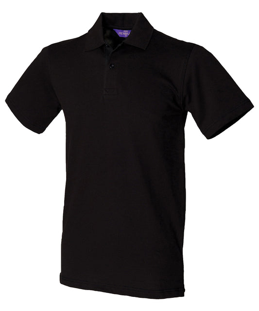 Henbury Stretch Pique Polo Shirt Unisex Casual Polo