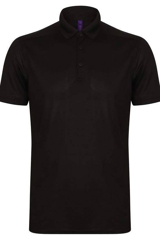 Henbury Stretch Slim Fit Wicking Polo Shirt for Men