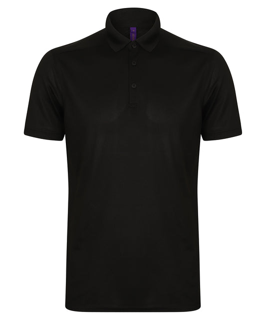 Henbury Stretch Slim Fit Wicking Polo Shirt for Men