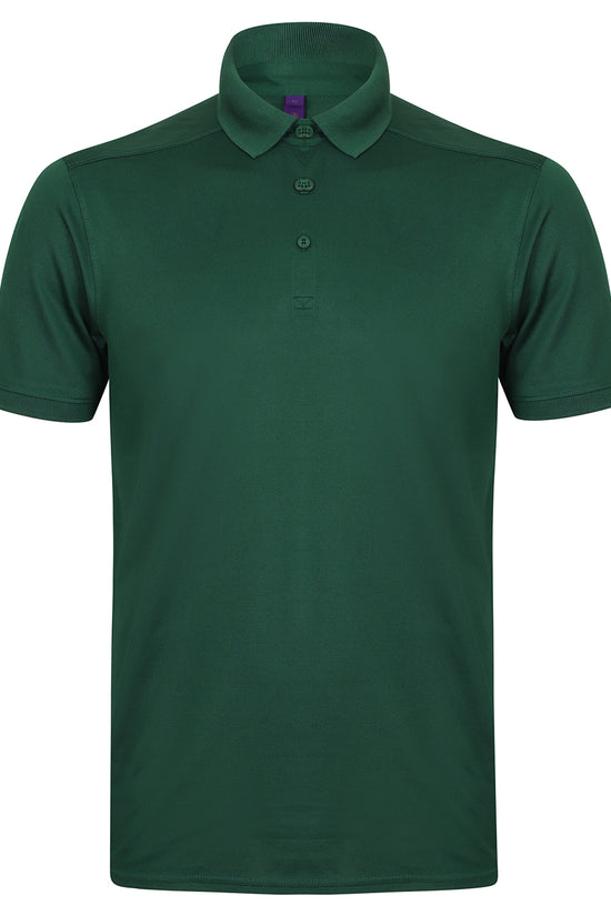 Henbury Stretch Slim Fit Wicking Polo Shirt for Men