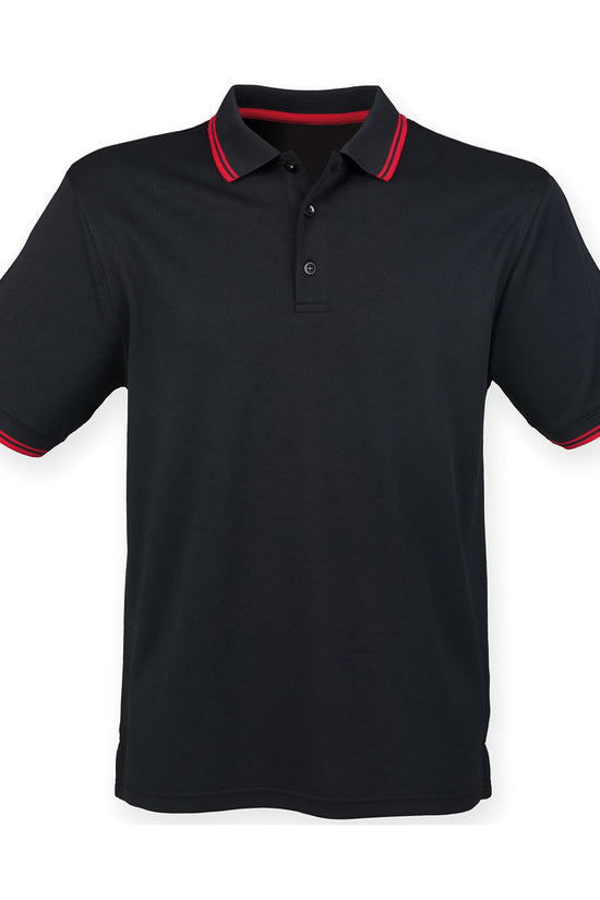 Henbury Double Tipped Coolplus Polo Shirt for Men in Plus Sizes
