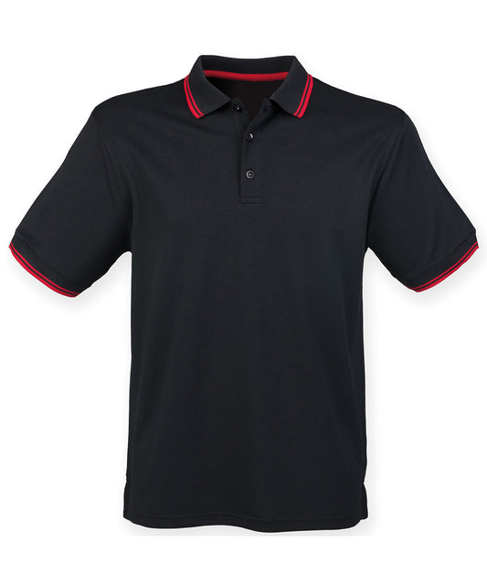 Henbury Double Tipped Coolplus Polo Shirt for Men in Plus Sizes