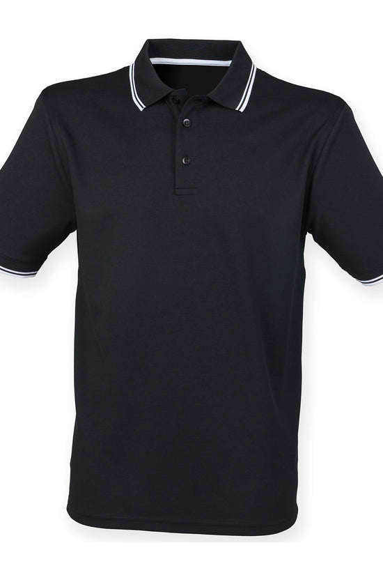Henbury Double Tipped Coolplus Polo Shirt for Men in Plus Sizes