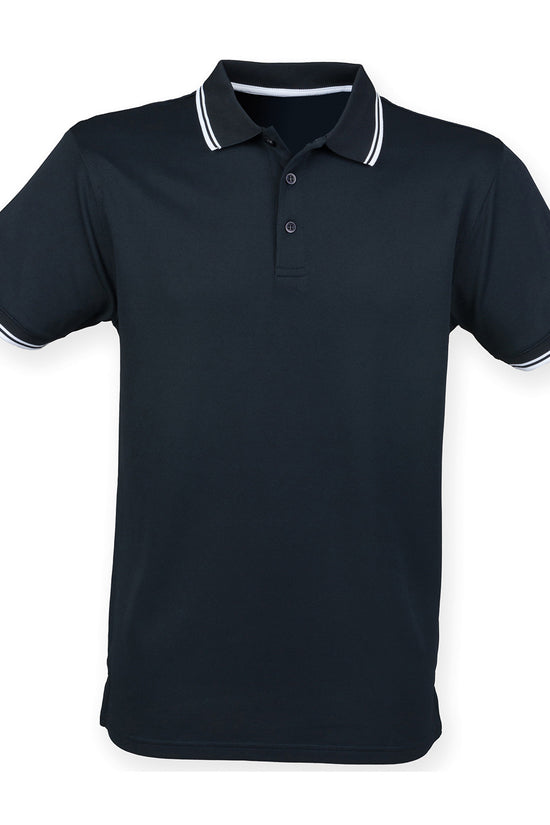 Henbury Double Tipped Coolplus Polo Shirt for Men in Plus Sizes