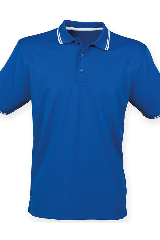 Henbury Double Tipped Coolplus Polo Shirt for Men in Plus Sizes
