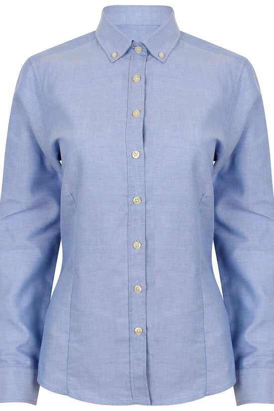 Henbury Womens Modern Fitted Oxford Shirt Plus Sizes