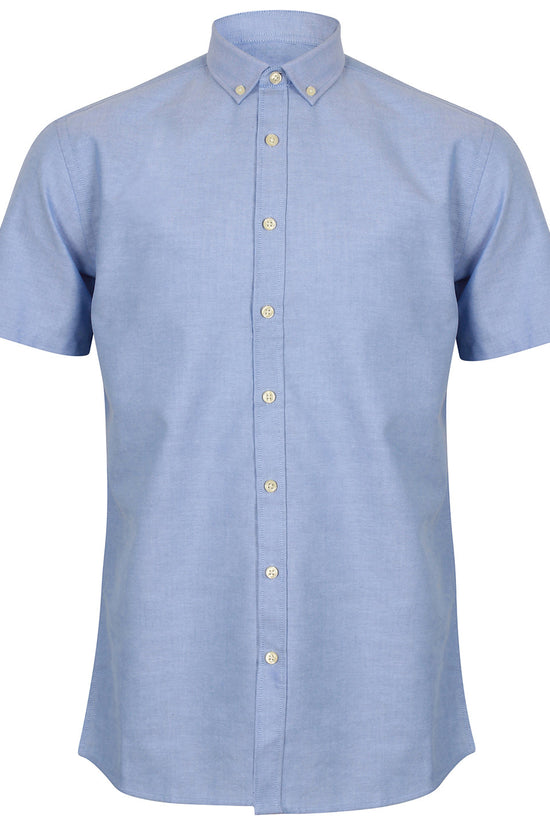 Henbury Modern Oxford Short Sleeve Shirt Regular Fit