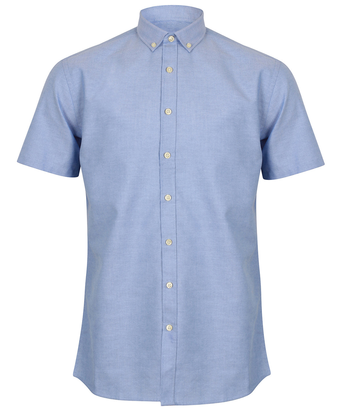 Henbury Modern Oxford Short Sleeve Shirt Regular Fit