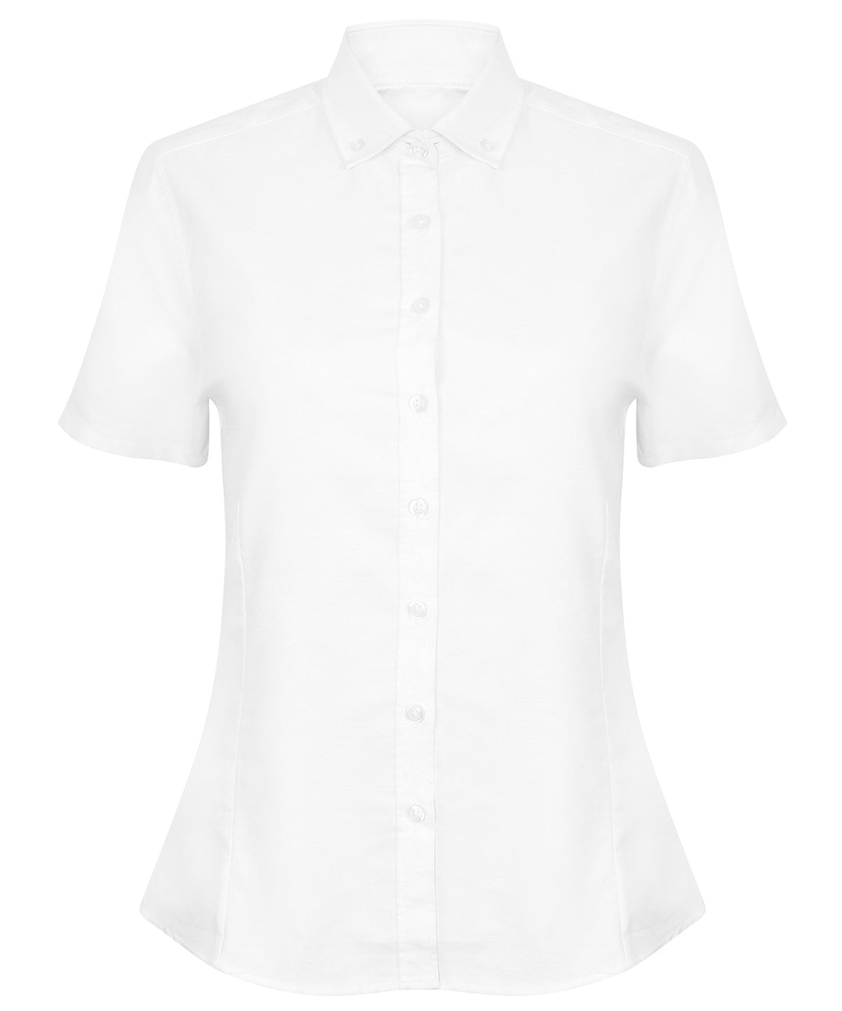 Henbury Womens Short Sleeve Oxford Shirt WrinkleResistant