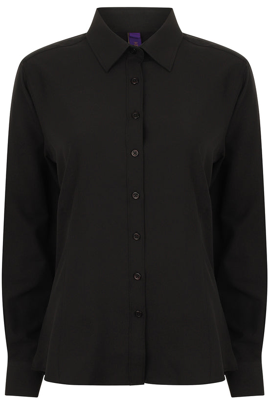 Henbury Womens Wicking Antibacterial Long Sleeve Shirt