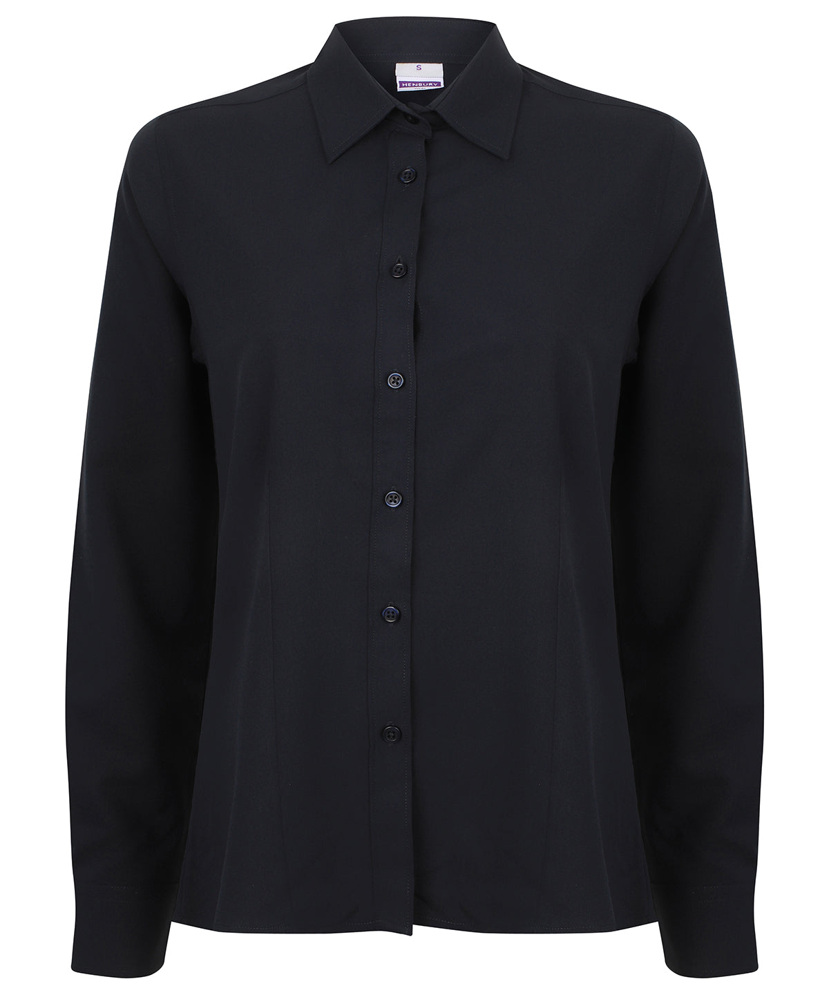 Henbury Womens Wicking Antibacterial Long Sleeve Shirt