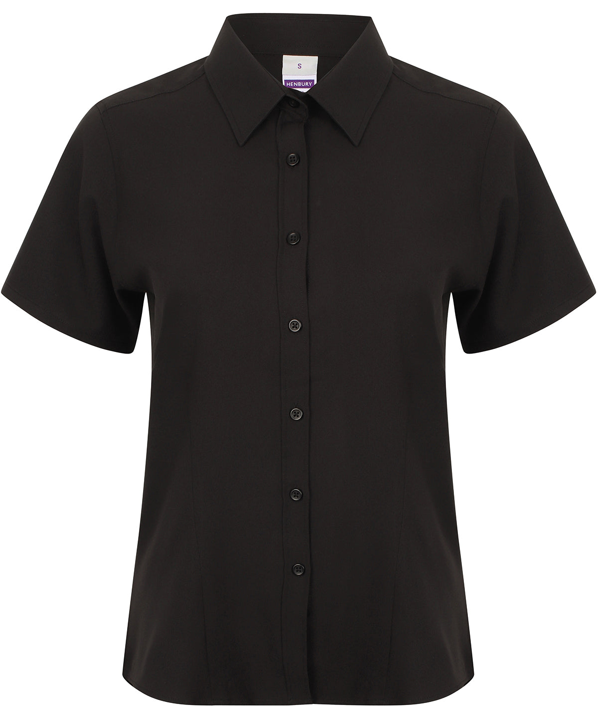 Henbury Womens Antibacterial Wicking Short Sleeve Shirt