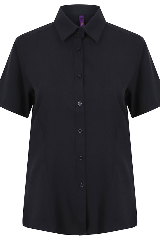Henbury Womens Antibacterial Wicking Short Sleeve Shirt