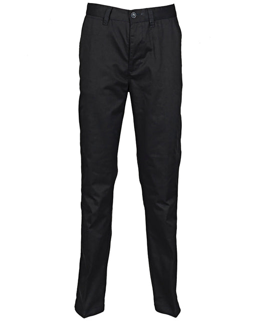 Henbury Mens Flat Front Chino Trousers Plus Size Tailored Fit
