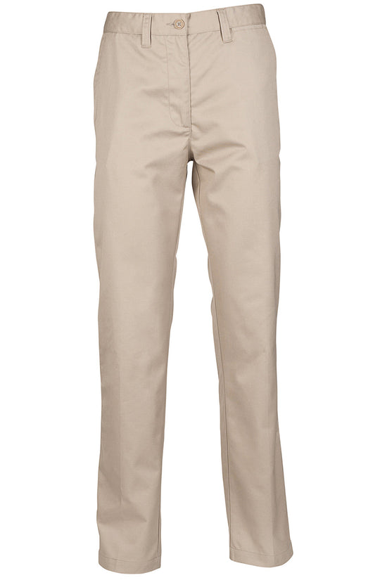 Henbury Womens Flat Front Chino Trousers Plus Sizes
