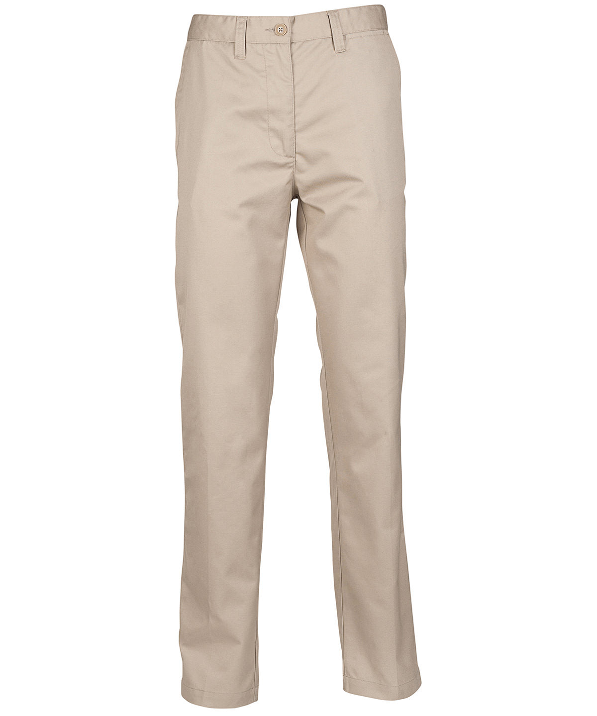 Henbury Womens Flat Front Chino Trousers Plus Sizes