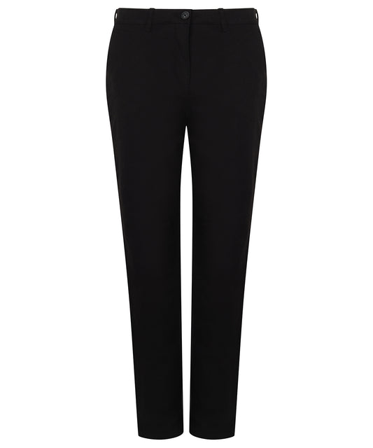 Henbury Womens Stretch Chinos Slim Fit Comfortable Trousers