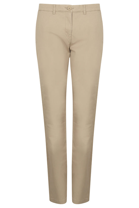 Henbury Womens Stretch Chinos Slim Fit Comfortable Trousers